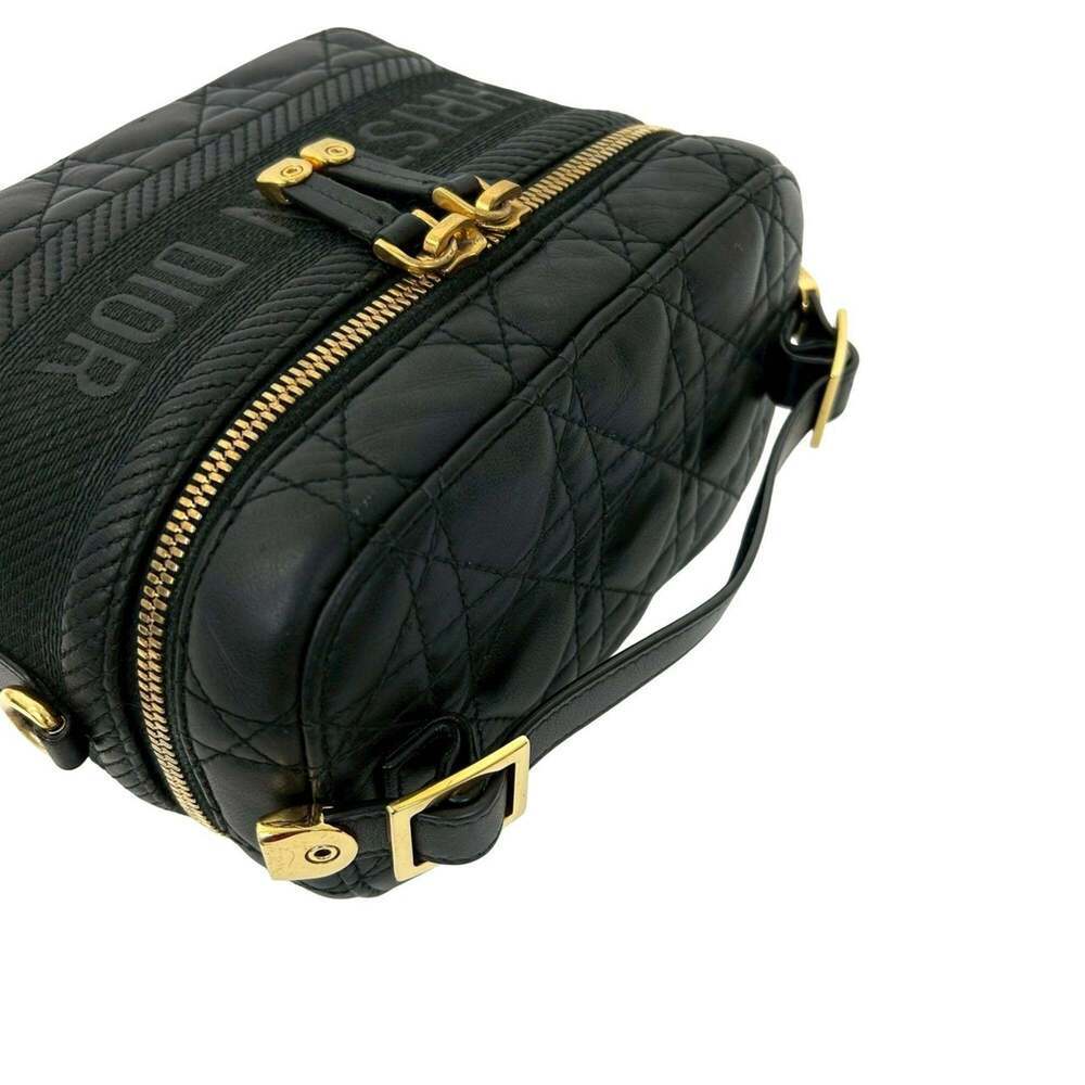 CHRISTIAN DIOR Black Leather Shoulder Bag - Picture 4 of 10